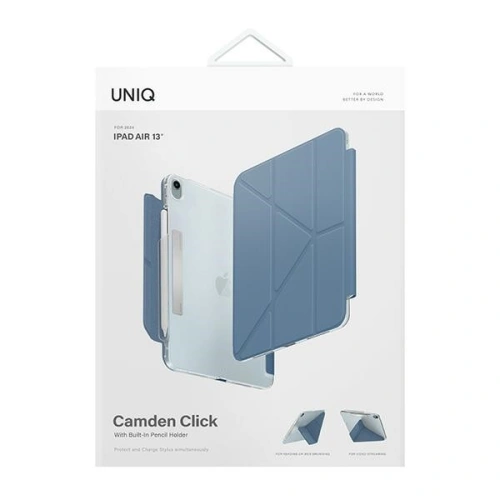 Etui UNIQ Camden Click Apple iPad Air 13" 2024 (6. generacji) niebieski/stone blue