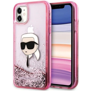 Hurtownia GSM - Etui Karl Lagerfeld KLHCN61LNKHCP Apple iPhone 11/XR hardcase Glitter Karl Head roz/rozalie - KLD2128 - {ean13} - Hurt
