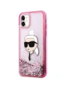 Wholesale Karl Lagerfeld KLHCN61LNKHCP Apple iPhone 11/XR hardcase Glitter Karl Head pink - KLD2128 - {ean13} - Hurt