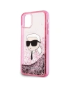 Wholesale Karl Lagerfeld KLHCN61LNKHCP Apple iPhone 11/XR hardcase Glitter Karl Head pink - KLD2128 - {ean13} - Hurt