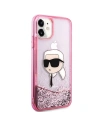 Wholesale Karl Lagerfeld KLHCN61LNKHCP Apple iPhone 11/XR hardcase Glitter Karl Head pink - KLD2128 - {ean13} - Hurt