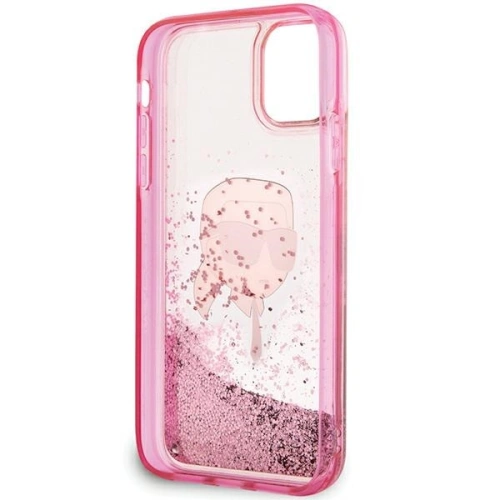 Etui Karl Lagerfeld KLHCN61LNKHCP Apple iPhone 11/XR hardcase Glitter Karl Head różowy/pink