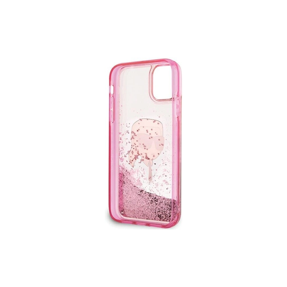 Wholesale Karl Lagerfeld KLHCN61LNKHCP Apple iPhone 11/XR hardcase Glitter Karl Head pink - KLD2128 - {ean13} - Hurt