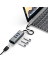 Hurtownia GSM - Adapter Satechi Alumínium Hub 2in1 USB-C / 3xUSB-A, Ethernet szürke - STH152 - {ean13} - Hurt