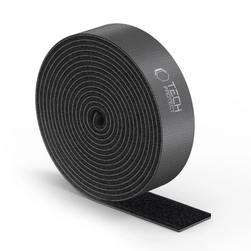 Organizer na kable Tech-Protect Velcro Cable Organizer 300cm Black
