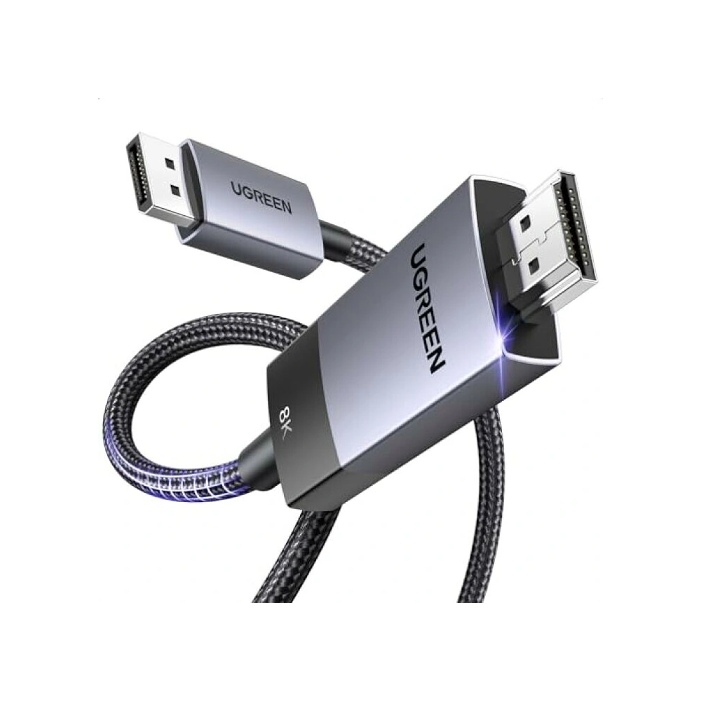 Hurtownia GSM - UGREEN DP115 DisplayPort / HDMI 8K60Hz, 2m fekete kábel - UGR1883 - {ean13} - Hurt