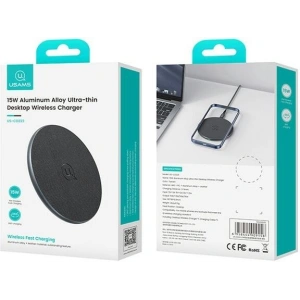 Hurtownia GSM - USAMS US-CD223 15W fekete indukciós töltő - USA1166 - {ean13} - Hurt