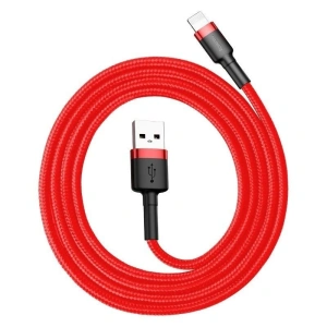 Cable Lightning USB Baseus Cafule 2.4A 1m Black&Red