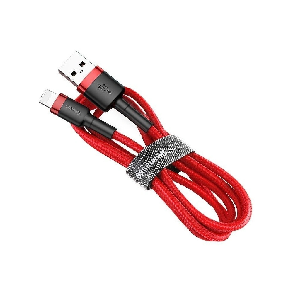 Hurtownia GSM - Kabel Lightning USB Baseus Cafule 2.4A 1m (czerwony) - BSU787RED - {ean13} - Hurt