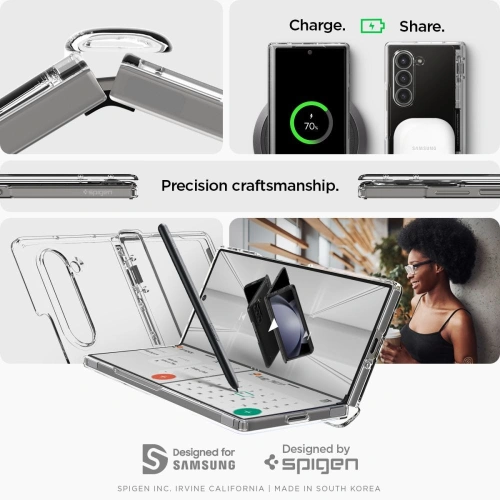 Etui Spigen Ultra Hybrid Pro Samsung Galaxy Z Fold 6 Crystal Clear - Galaxy Z Fold 6 - Spigen