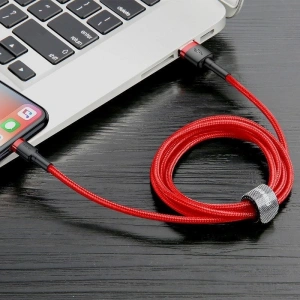 Hurtownia GSM - Kabel Lightning USB Baseus Cafule 2.4A 1m (czerwony) - BSU787RED - {ean13} - Hurt