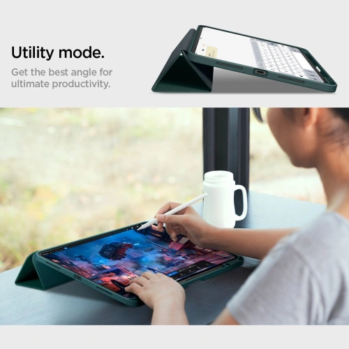 Etui Spigen Urban Fit Apple Apple iPad Pro 13" 2024 (7. generacji) Midnight Green - iPad Pro 13" 2024 (7. generacji) - Spigen