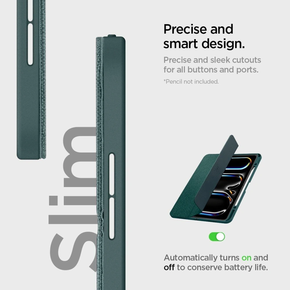 Hurtownia GSM - Case Spigen Urban Fit Apple Apple iPad Pro 13" 2024 (7. Generation) Mitternachtsgrün - SPN3472 - {ean13} - Hurt