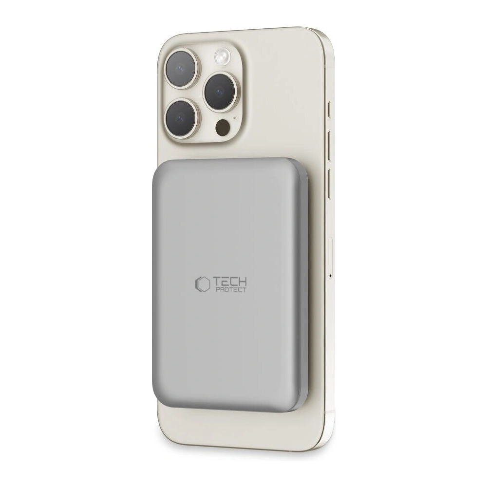 Hurtownia GSM - Powerbank Tech-Protect PB10 LifeMag MagSafe 5000mah Titanium - THP2998 - {ean13} - Hurt