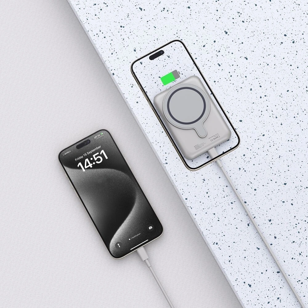 Hurtownia GSM - Powerbank Tech-Protect PB10 LifeMag MagSafe 5000mah Titán - THP2998 - {ean13} - Hurt