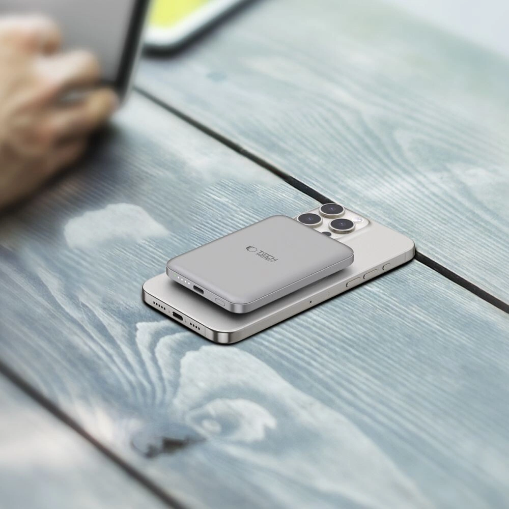 Hurtownia GSM - Powerbank Tech-Protect PB10 LifeMag MagSafe 5000mah Titán - THP2998 - {ean13} - Hurt