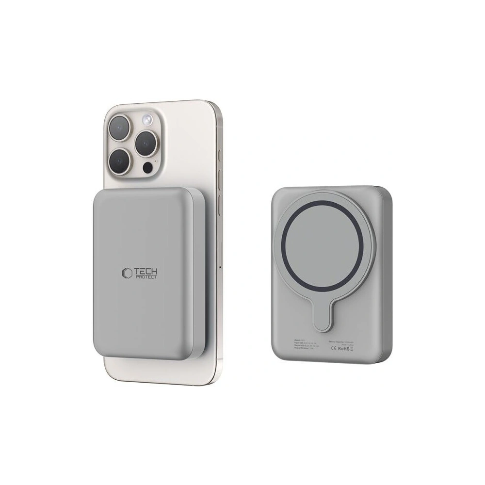 Hurtownia GSM - Powerbank Tech-Protect PB11 LifeMag MagSafe 10000mah Titanium - THP2999 - {ean13} - Hurt