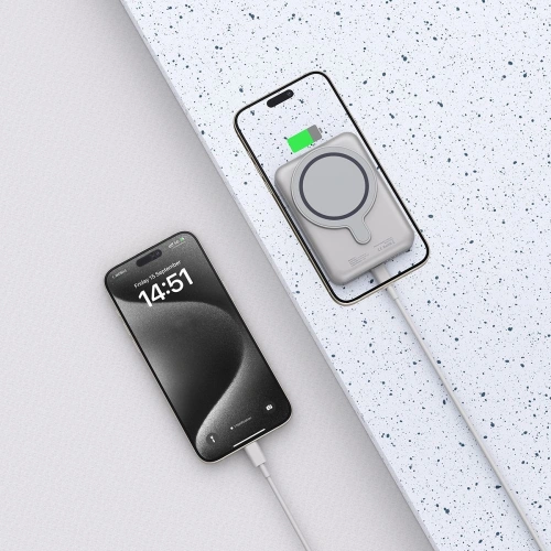 Powerbank Tech-Protect PB11 LifeMag MagSafe 10000mah Titanium - Powerbanki - Tech-Protect