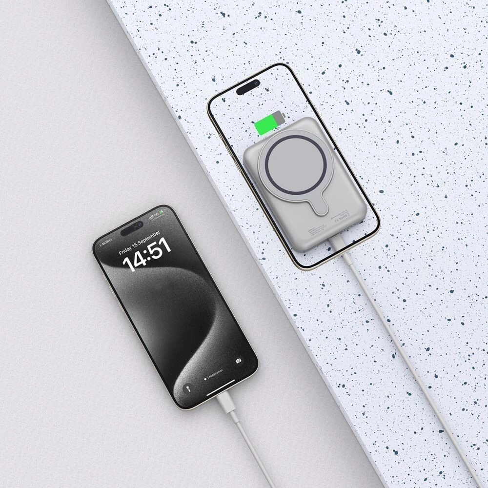 Hurtownia GSM - Powerbank Tech-Protect PB11 LifeMag MagSafe 10000mah Titanium - THP2999 - {ean13} - Hurt