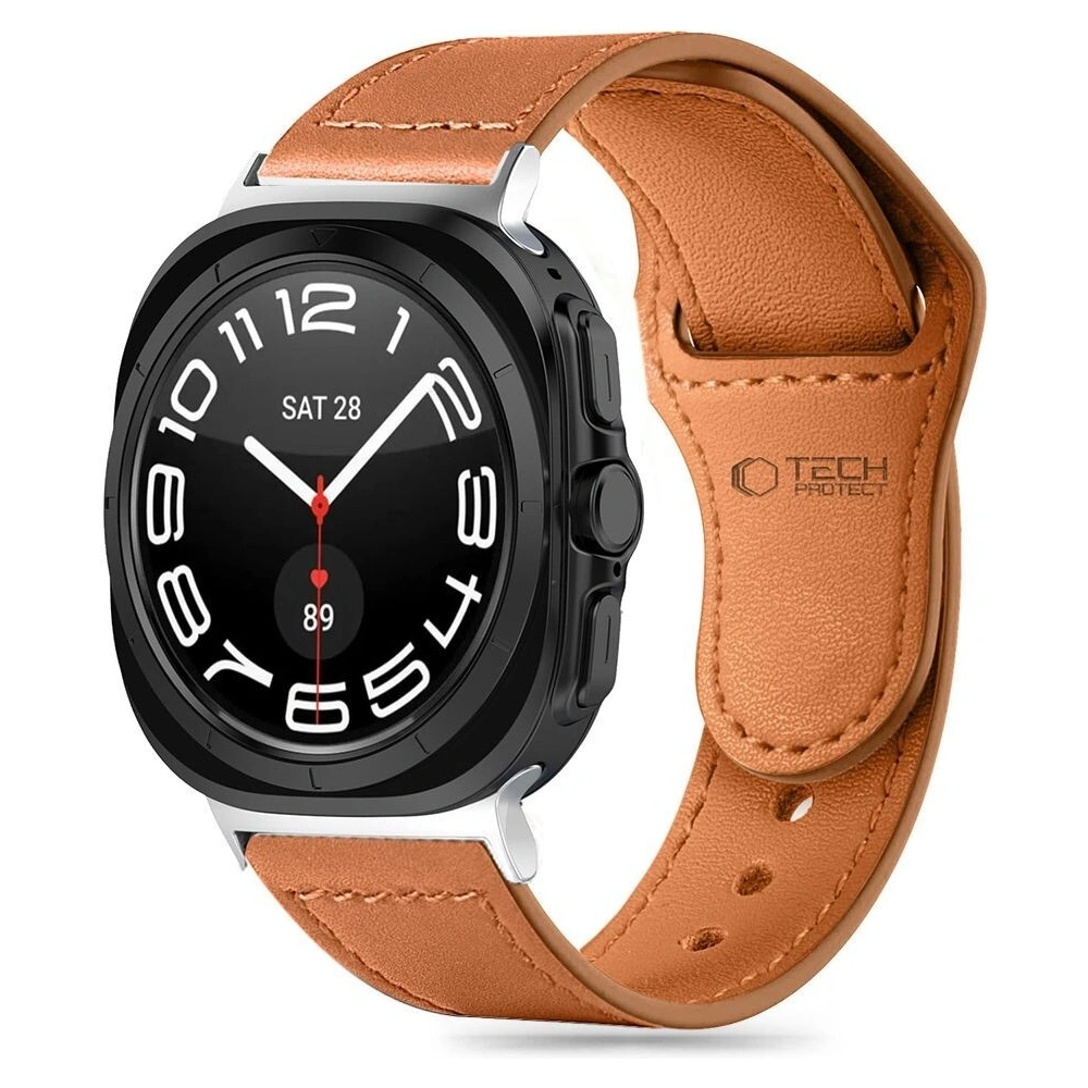 Hurtownia GSM - Pasek Tech-Protect Leatherfit Samsung Galaxy Watch Ultra 47mm Brown - THP3000 - {ean13} - Hurt