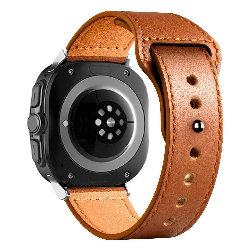 Hurtownia GSM - Pasek Tech-Protect Leatherfit Samsung Galaxy Watch Ultra 47mm Brown - THP3000 - {ean13} - Hurt