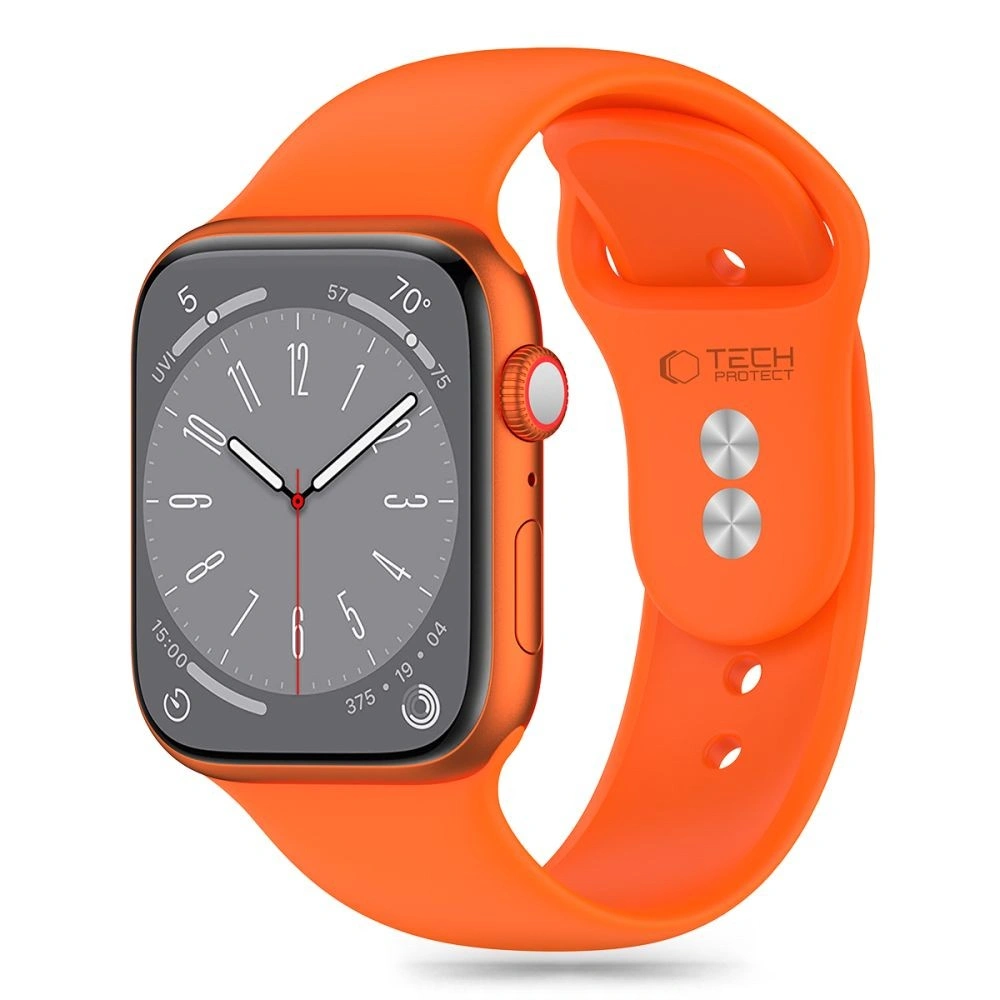 Hurtownia GSM - Pasek Tech-Protect szilikon Apple Watch 4/5/6/7/8/9/SE/Ultra 1/2 42/44/45/49mm élénk narancssárga - THP3001 - {ean13} - Hurt