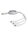 Hurtownia GSM - Kabel Baseus Free2Draw 3w1 USB-C / USB-C, Lightning, MicroUSB 100W 1.1m bílý - BSU4919 - {ean13} - Hurt