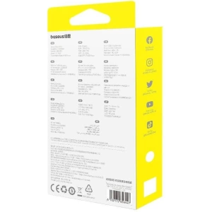 Hurtownia GSM - Cablul Baseus Free2Draw 3w1 USB-C / USB-C, Lightning, MicroUSB 100W 1.1m alb - BSU4919 - {ean13} - Hurt