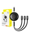 Hurtownia GSM - Kabel Baseus Free2Draw 3w1 USB-C / USB-C, Lightning, MicroUSB 100W 1.1m schwarz - BSU4920 - {ean13} - Hurt