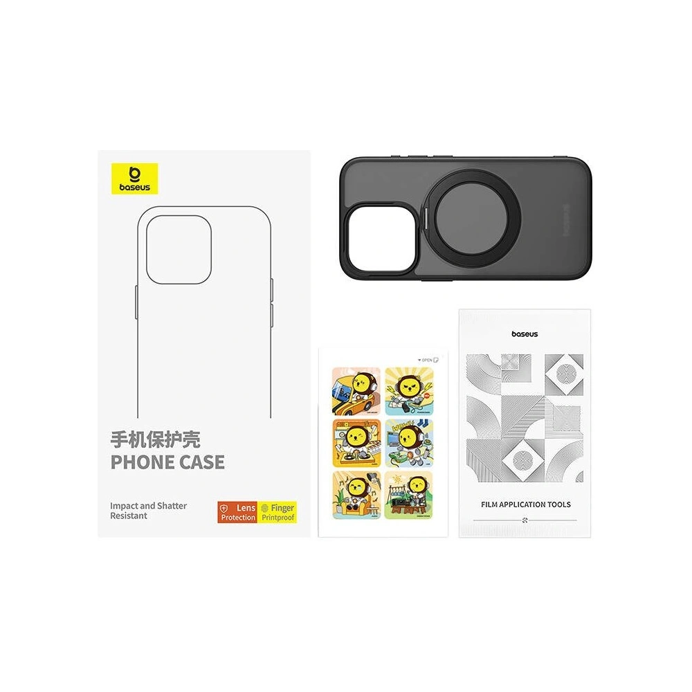 Hurtownia GSM - Etui Baseus SkyRing Magnetic + szkło Apple iPhone 15 Pro - BSU4924 - {ean13} - Hurt