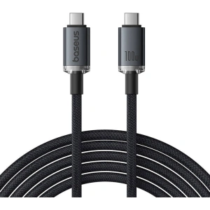 Hurtownia GSM - Cablul Baseus Crystal Shine USB-C / USB-C 100W 1.5m 20Gbps negru - BSU4925 - {ean13} - Hurt