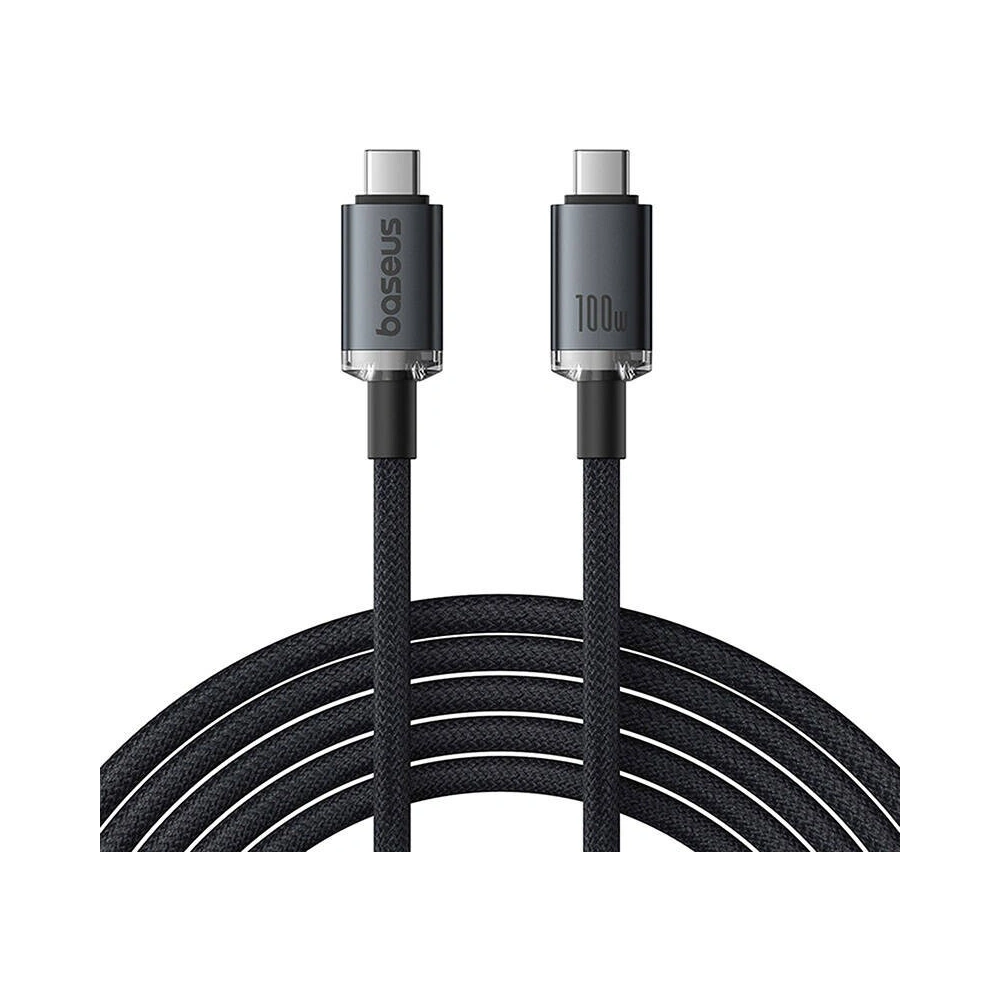 Hurtownia GSM - Kabel Baseus Crystal Shine USB-C / USB-C 100W 1.5m 20Gbps černý - BSU4925 - {ean13} - Hurt
