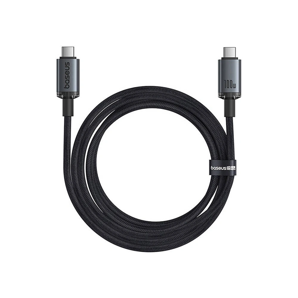 Hurtownia GSM - Kabel Baseus Crystal Shine USB-C / USB-C 100W 1.5m 20Gbps černý - BSU4925 - {ean13} - Hurt
