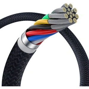 Baseus Crystal Shine USB-C / USB-C cable 100W 1.5m 20Gbps black - USB-C - USB-C - Baseus