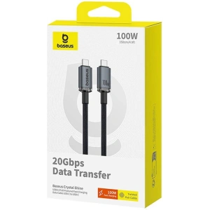 Hurtownia GSM - Kabel Baseus Crystal Shine USB-C / USB-C 100W 1.5m 20Gbps schwarz - BSU4925 - {ean13} - Hurt