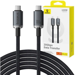 Hurtownia GSM - Kabel Baseus Crystal Shine USB-C / USB-C 100W 1.5m 20Gbps schwarz - BSU4925 - {ean13} - Hurt