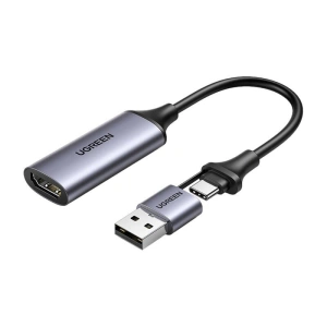 Hurtownia GSM - Képmegjelenítő kártya / Grabber UGREEN CM489 USB-A, USB-C / HDMI 4K60Hz - UGR1886 - {ean13} - Hurt