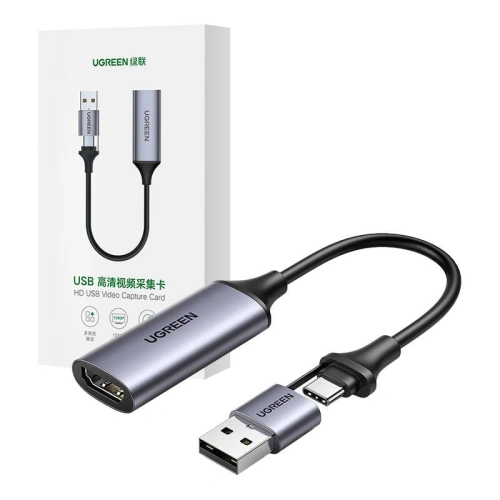Karta przechwytywania obrazu / Grabber UGREEN CM489 USB-A, USB-C / HDMI 4K60Hz - Video - Ugreen
