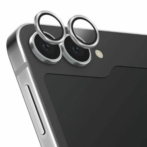 Szkło na obiektyw aparatu UNIQ Optix Aluminium Camera Lens Protector Samsung Galaxy Z Flip6 shimmer white - Galaxy Z Flip 6 - Uniq