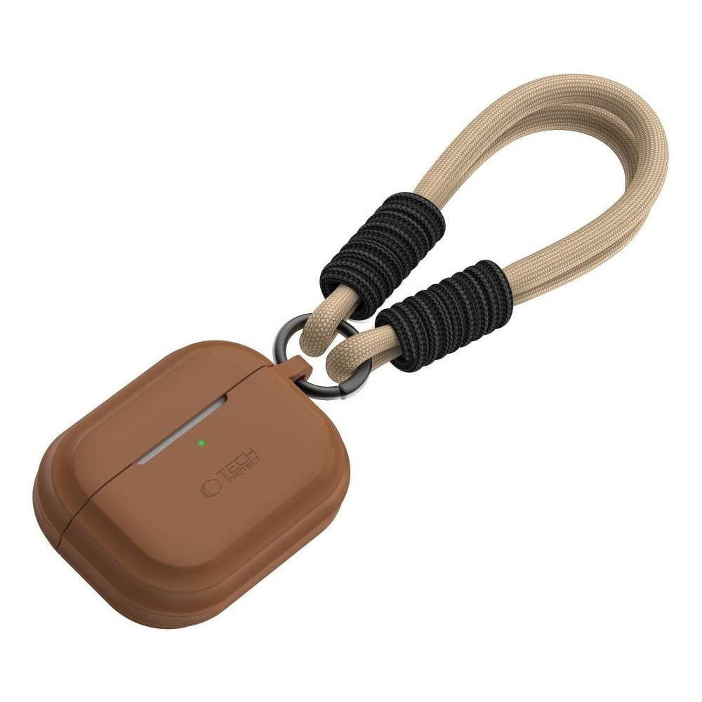 Hurtownia GSM - Etui Tech-Protect Silicone Rope Apple Airpods Pro 1 / 2 Ciocolată Maro - THP3005 - {ean13} - Hurt