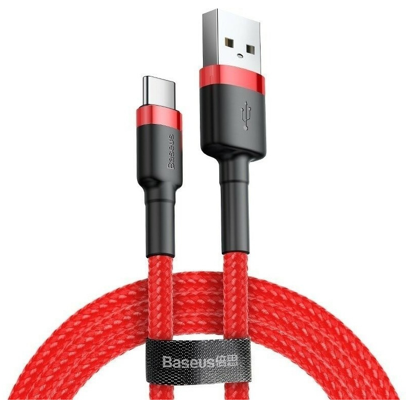Baseus Distributor - 6953156296336 - BSU793RED - Cable USB-C Baseus Cafule 2A 3m Red - B2B homescreen