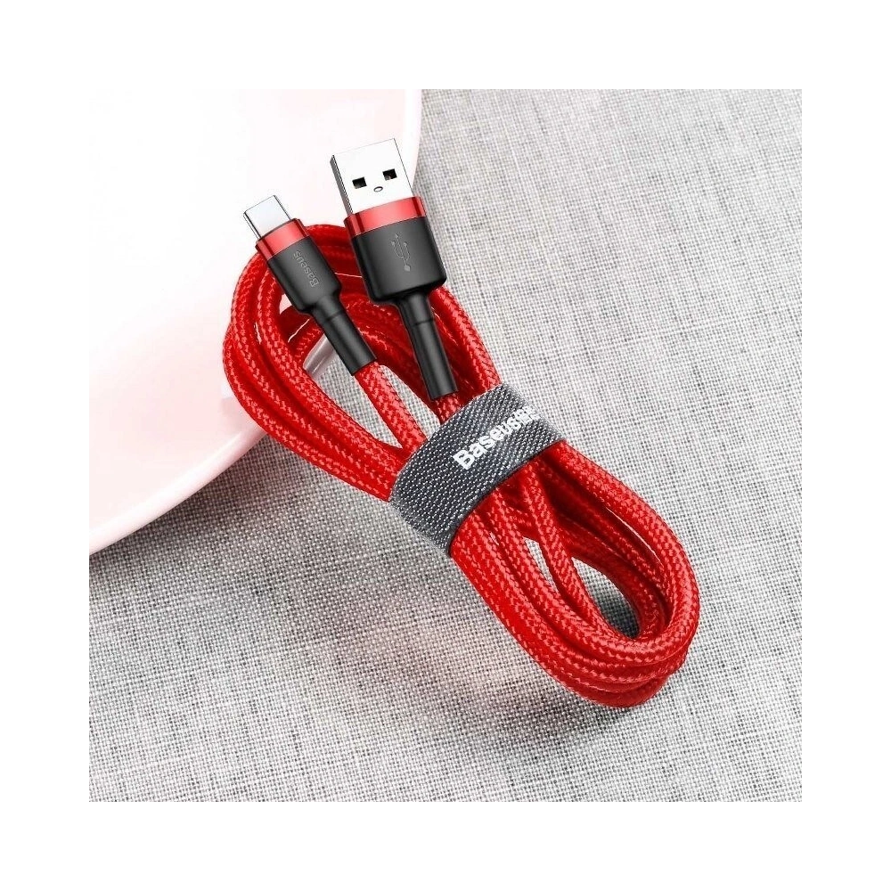 Hurtownia GSM - Kabel USB-C Baseus Cafule 2A 3m (czerwony) - BSU793RED - {ean13} - Hurt
