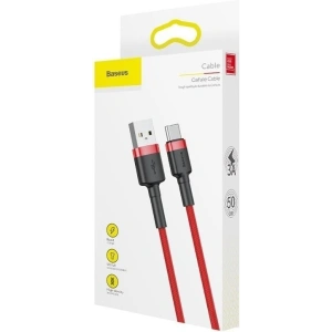 Hurtownia GSM - Kabel USB-C Baseus Cafule 2A 3m (czerwony) - BSU793RED - {ean13} - Hurt