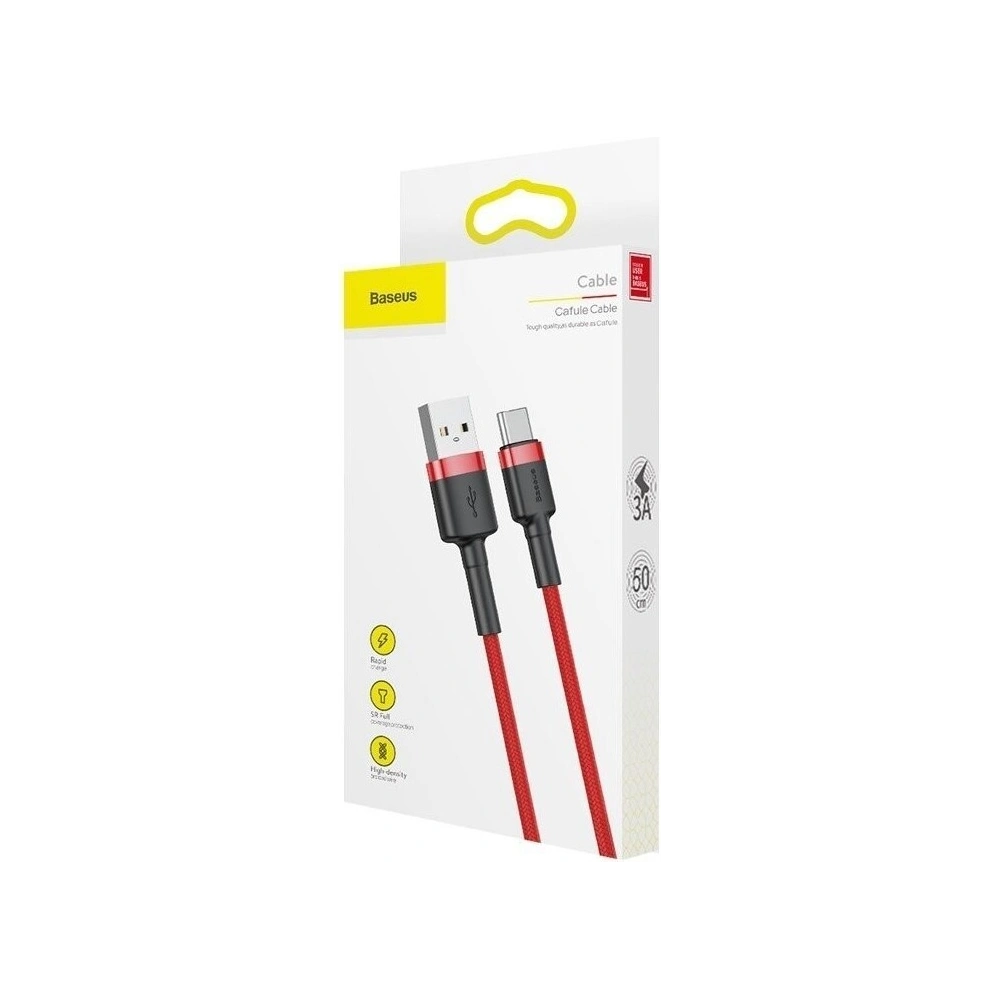 Hurtownia GSM - Kabel USB-C Baseus Cafule 2A 3m (czerwony) - BSU793RED - {ean13} - Hurt