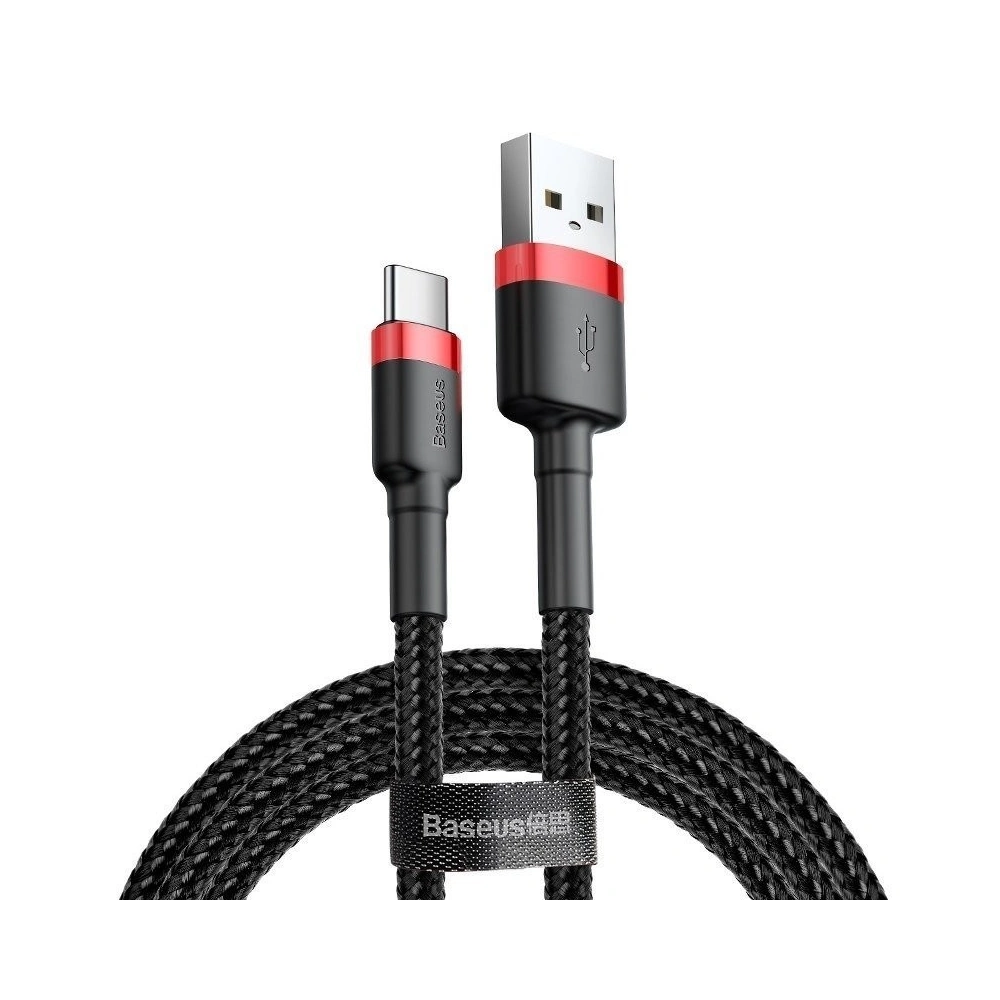 Hurtownia GSM - Kabel USB-C Baseus Cafule 2A 3m (czerwono-czarny) - BSU794REDBLK - {ean13} - Hurt