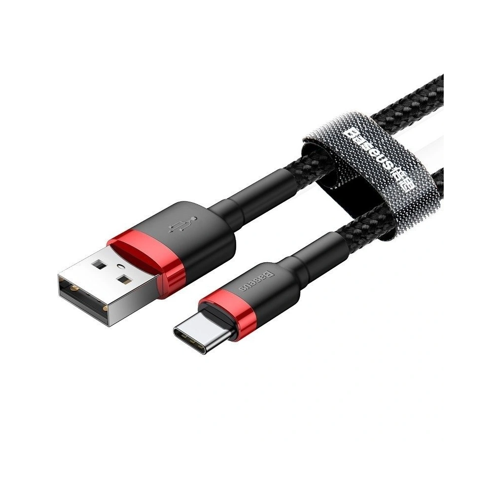 Hurtownia GSM - Kabel USB-C Baseus Cafule 2A 3m (czerwono-czarny) - BSU794REDBLK - {ean13} - Hurt