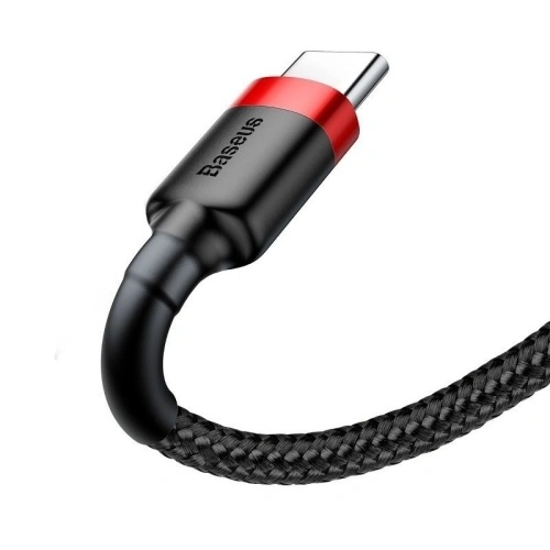 Kabel USB-C Baseus Cafule 2A 3m (czerwono-czarny)
