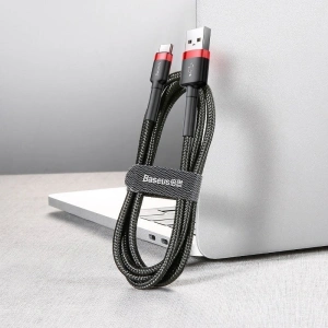 Hurtownia GSM - Kabel USB-C Baseus Cafule 2A 3m (czerwono-czarny) - BSU794REDBLK - {ean13} - Hurt