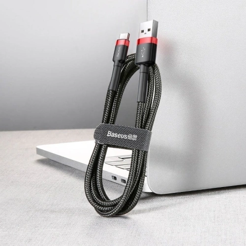 Kabel USB-C Baseus Cafule 2A 3m (czerwono-czarny)