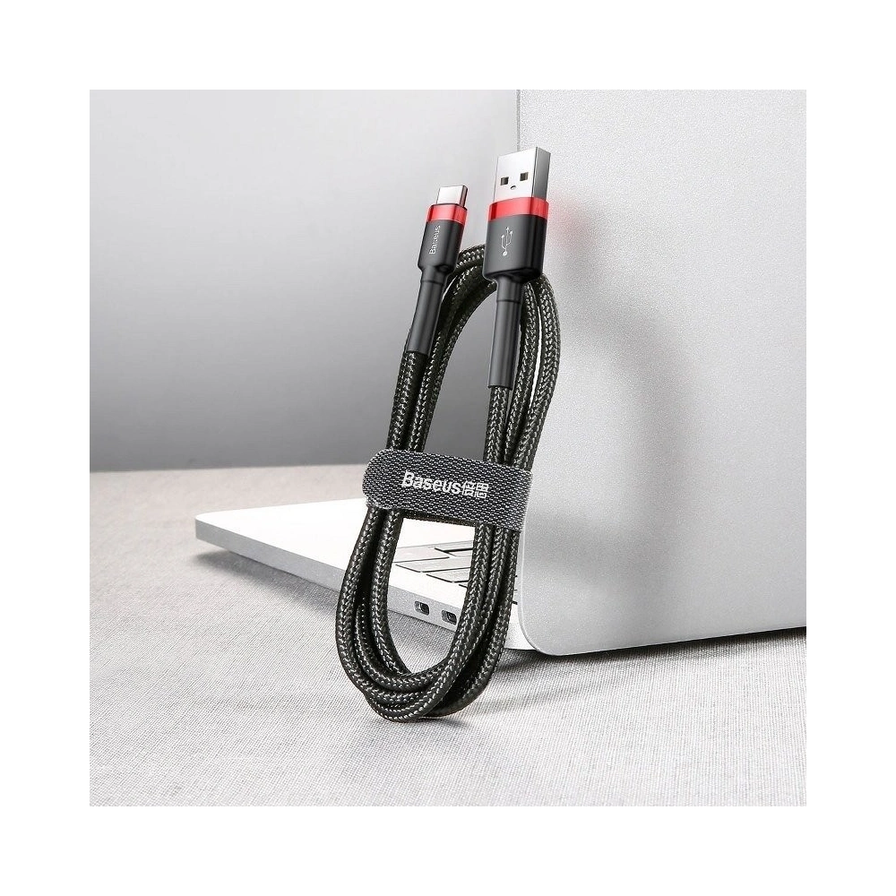Hurtownia GSM - Kabel USB-C Baseus Cafule 2A 3m (czerwono-czarny) - BSU794REDBLK - {ean13} - Hurt